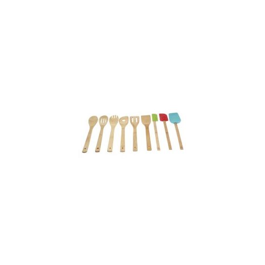 Mainstays 9 piece Bamboo Kitchen Tool Set