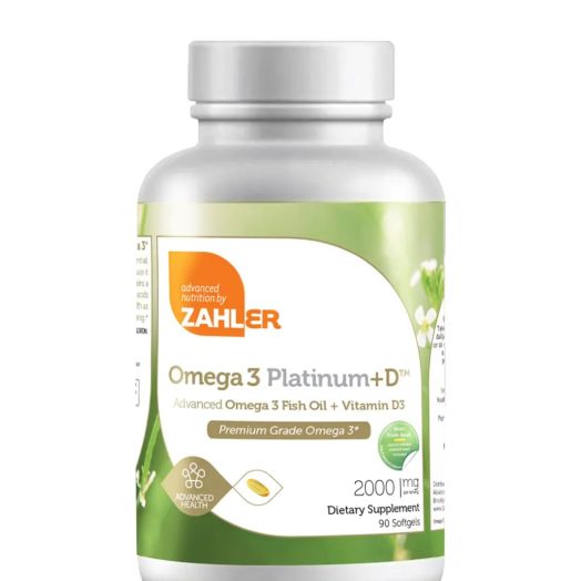 Zahler Omega 3 Platinum +D - 90 Softgels