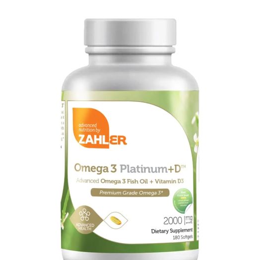 Zahler Omega 3 Platinum +D - 180 Softgels