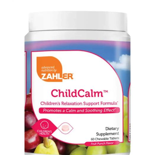 Zahler ChildCalm - Children's Relaxation Support Formula, Fruit Punch Flavor - 60 Chewable Tablets