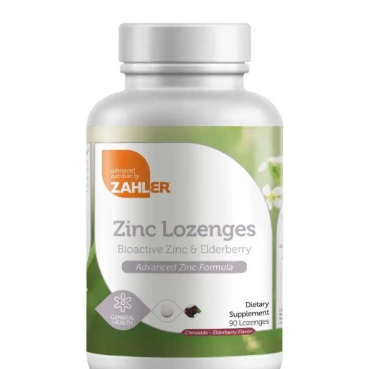 Zahler Zinc + Elderberry Lozenges - 90 Lozenges