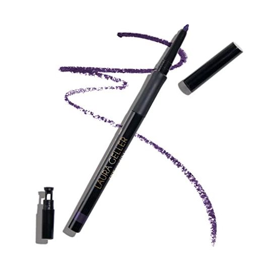 LAURA GELLER NEW YORK Inkcredible Precise Gel Waterproof Smudge-proof Eyeliner Pencil with Built in Sharpener, Deep Purple