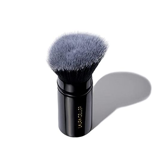 LAURA GELLER NEW YORK Retractable Black Kabuki Brush for Liquid, Cream and Powder Face Makeup With Aluminum Handle