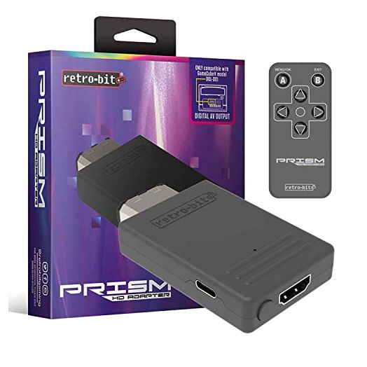 Retro-Bit Prism HDMI Adapter for GameCube - AV to HDMI Converter/Upscaler for 1080P Support