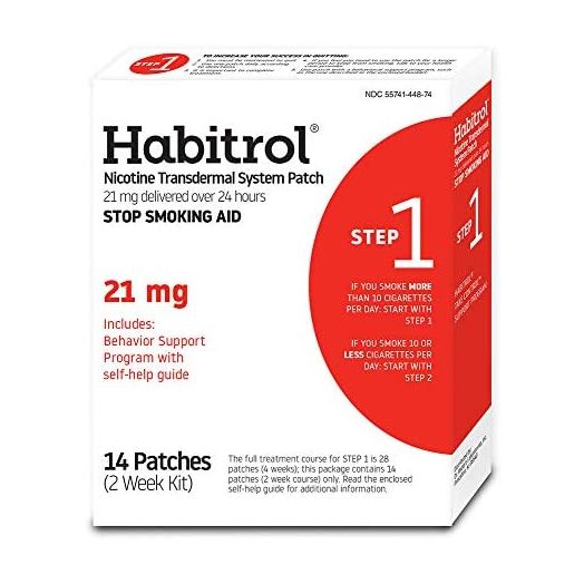 Habitrol Nicotine Transdermal System Stop Smoking Aid, Step 1 (21 mg), 14 Patches