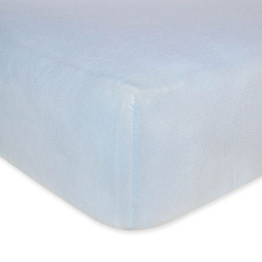 Burt's Bees Baby Solid Organic Crib Sheet, Sky