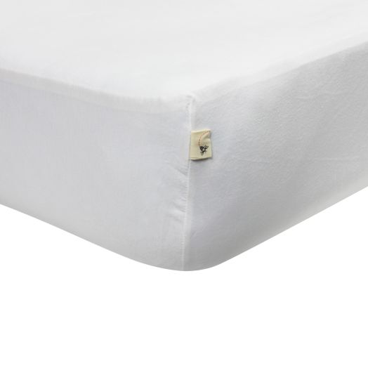 Burt's Bees Baby Solid Organic Crib Sheet, Cloud