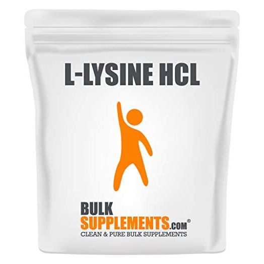 BulkSupplements.com L-Lysine HCl Powder, Amino Acid Lysine, L-Lysine 500mg Powder, Lysine Supplement
