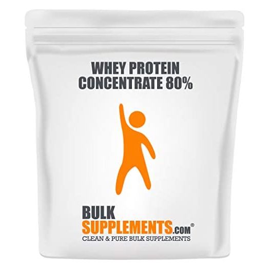 BulkSupplements.com Whey Protein Concentrate, Protein Powder Unflavored, Low Calorie Protein Powder