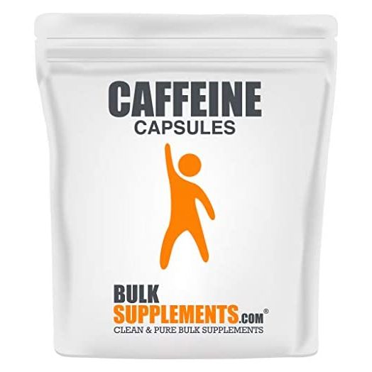 BulkSupplements.com Caffeine Capsules (200 mg) - Caffeine Supplements - Caffeine Pills - Caffeine Tablets - Caffeine Pills 200mg - Stay Awake Pills (300 Gelatin Capsules - 300 Servings)