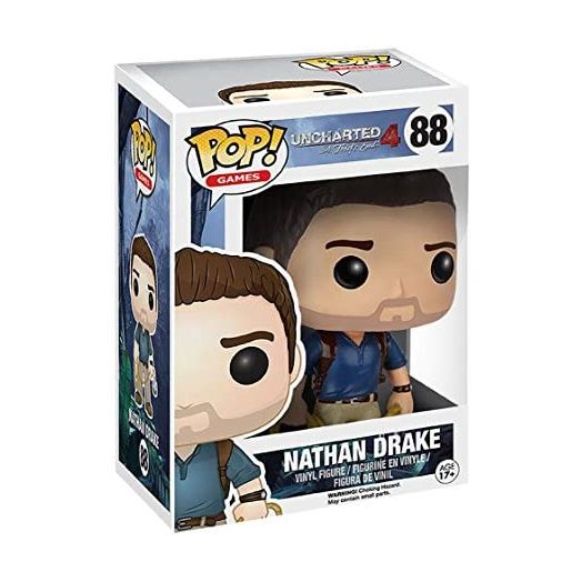 Funko POP Games: Uncharted Action Figure - Nathan Drake,Multi-colored
