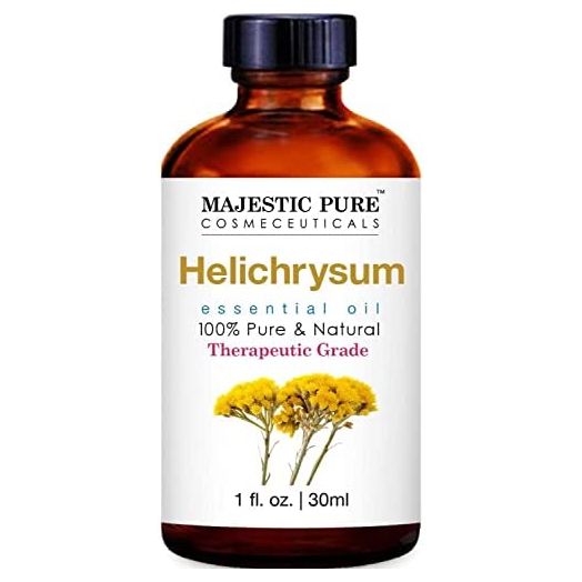 MAJESTIC PURE Helichrysum Essential Oil, Therapeutic Grade, Pure and Natural, for Aromatherapy, Massage, Topical & Household Uses, 1 fl oz