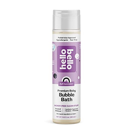 Hello Bello Premium Baby Bubble Bath I Tear Free and Ultra Mild Bubble Bath for Babies and Kids with Aloe Vera, Calendula and Avocado Extract I Soft Lavender Scent I 10 FL Oz