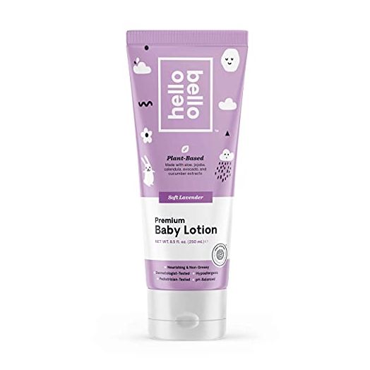 Hello Bello Premium Baby Lotion I Vegan and Cruelty Free Moisturizing, Non-Greasy Lotion for Babies and Kids I Soft Lavender Scent I 8.5 FL Oz (1 Pack)