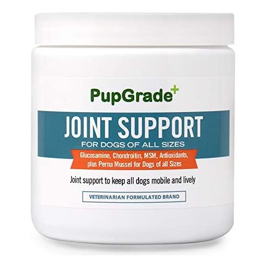 PupGrade Joint Support Supplement for Dogs - Natural Glucosamine Chondroitin & MSM Soft Chews for Hip and Joint Pain Relief - Recommended for Hip Dysplasia, Arthritis & Joint Disease - Made in USA