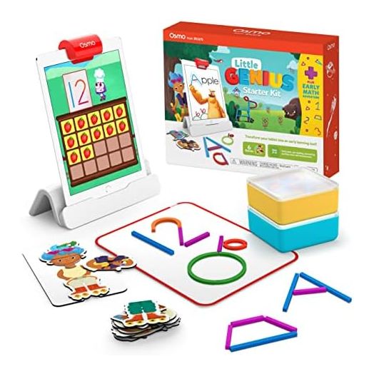 Osmo Early Math Learning Kit for iPad - 6 Educational Games for Ages 3-5 - STEM Toy with Osmo Base