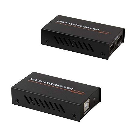 J-Tech Digital USB Extender USB Balun Over Ethernet CAT5e/6 99m/328ft PoC, Play and Plug, No Driver Needed, USB2.0 Cable for Game Controller, MAC & PC and USB2.0 Supported Devices [JTECH-BE100]