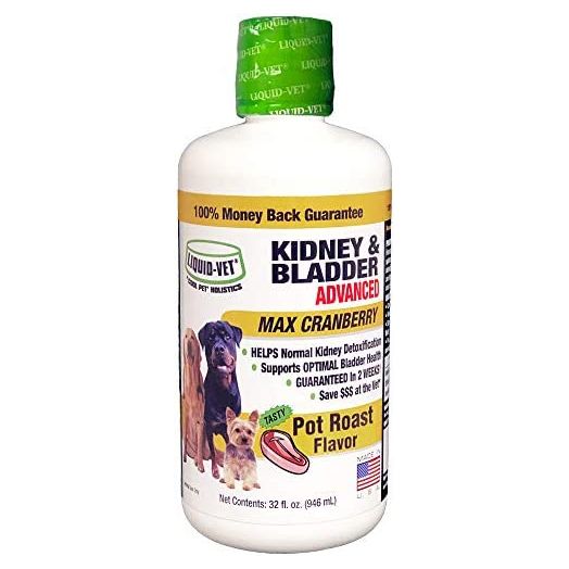Liquid-Vet Advanced Kidney & Bladder Supplements for Dogs with Cranberry + D-Mannose | Dog Kidney Support | Dog Urinary Tract Health