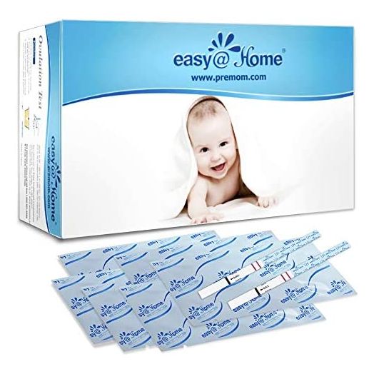 Easy@Home Ovulation Test Strips, 100 Pack Fertility Tests, Ovulation Predictor Kit, FSA Eligible, Powered by Premom Ovulation Predictor iOS and Android App, EZW2-S-100