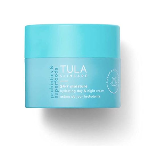 TULA Skin Care 24-7 Moisture Hydrating Day and Night Cream | Moisturizer for Face, Ageless is the New Anti-Aging, Face Cream, Contains Watermelon Fruit and Blueberry Extract | 1.5 oz.