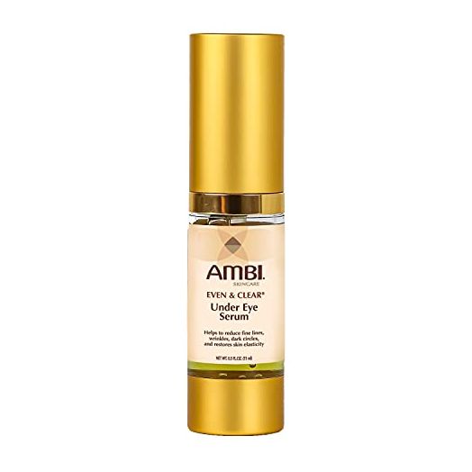 AMBI Even & Clear Under Eye Serum | Anti-aging Formula with Peptides | Reduces Fine Lines, Wrinkles, Under Eye Bags, and Crow's Feet | Restores Skin Elasticity | 0.5 Ounce