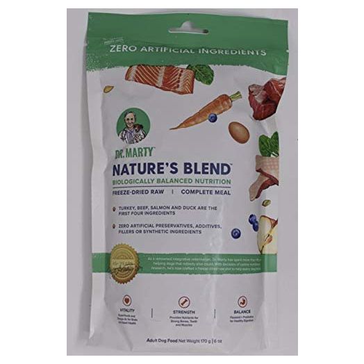 Dr. Marty Nature's Blend Freeze Dried Raw Dog Food, 6 oz