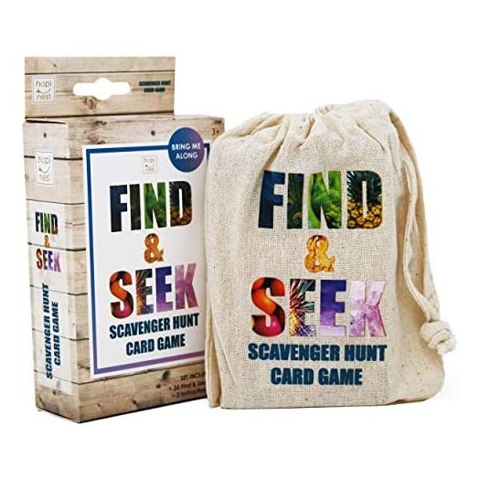 Hapinest Find and Seek Scavenger Hunt Outdoor Indoor Card Game for Kids
