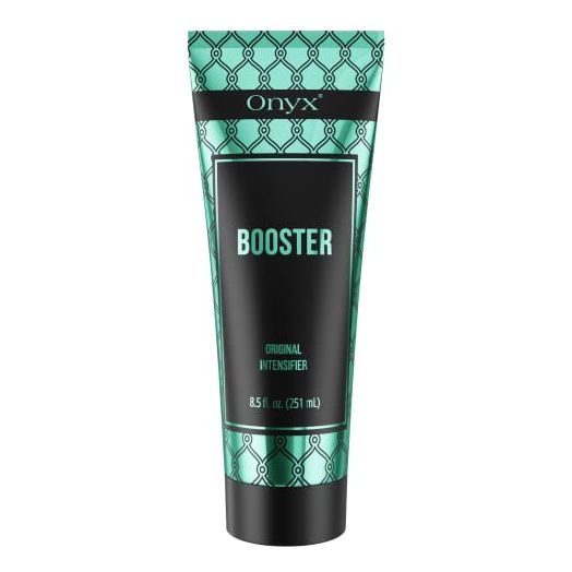 Onyx Booster Accelerator Tanning Lotion for Tanning Beds - White Intensifier with No Bronzer - Melanin Boost - Hydrating Formula for Extreme Moisturizing Skin & Tattoo Protection - 8.5 fl oz