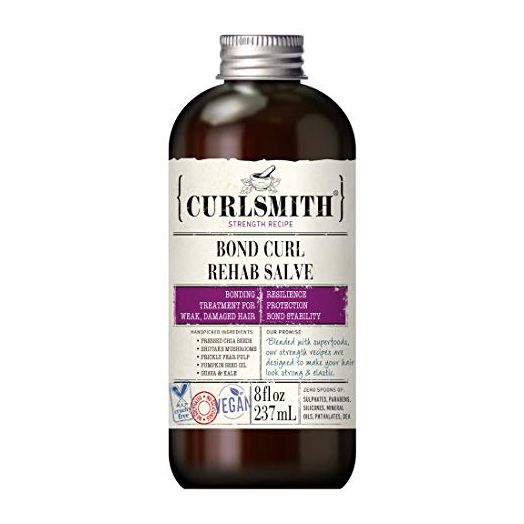 Curlsmith, Bond Curl Rehab Salve, Bond Building Strength Treatment for Weak, Damaged Hair (8 fl oz)