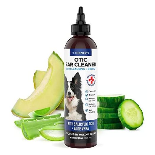 PetHonesty OTIC Dog Ear Cleaner & Ear Health Support - Advanced Solution to Help Reduce Itching, Redness, Odor, Debris & Wax, Irritation & Inflammation - Vet-Recommended for Dogs and Cats - 8 oz