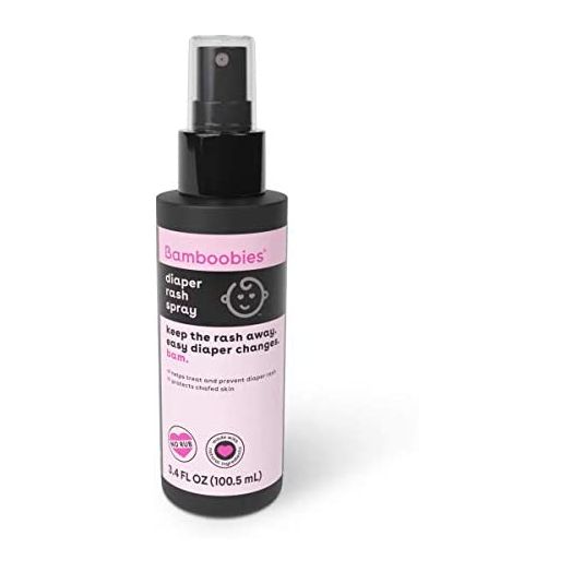 Bamboobies Baby's Diaper Spray, Comfort and Protect Your Baby's Bottom, Made with Natural Ingredients, 3.4 Oz Spray Bottle, Made in the USA