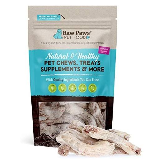 Raw Paws Freeze Dried Chicken Necks for Dogs & Cats - Made in USA, Human Grade - Raw Freeze Dried Dog Treats - Raw Chicken Necks for Cats - Hormone-Free Real Chicken Cat Treats