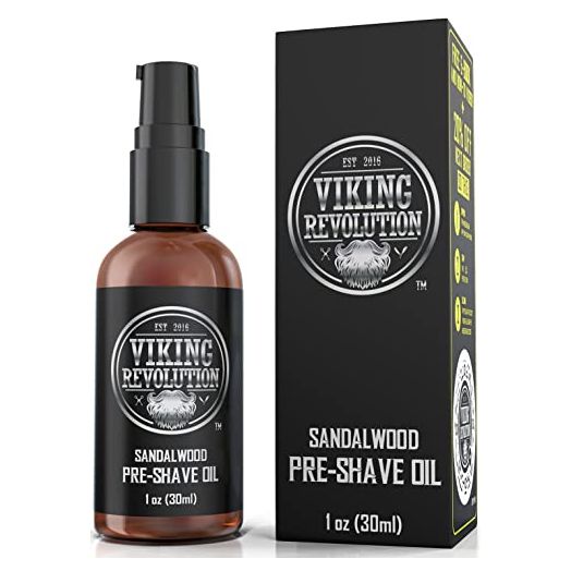 Pre Shave Oil for Men - Best Shaving Oil with Sandalwood for Safety Razor, Straight Razor - For the Smoothest, Irritation Free Shave