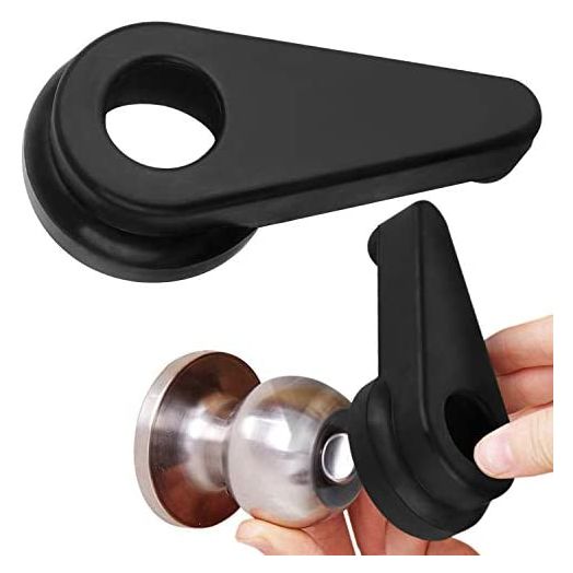Two Pack Door Handle Extension, Soft Rubberized Doorknob Extension, Converts Knob Style Doors to Handles for Easy Accessibility for Elderly, Disabled, Children, Fits Door Knobs 2" to 2.5"