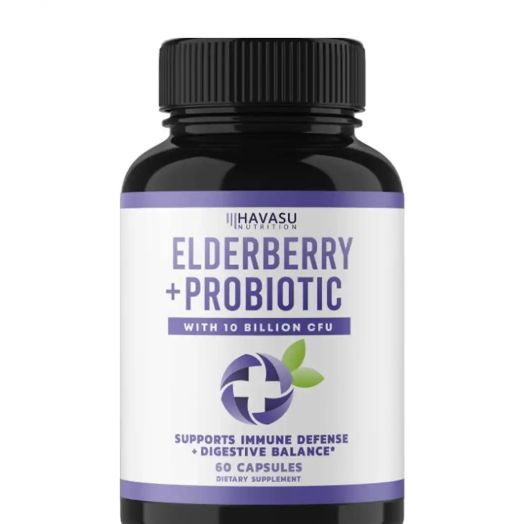 Havasu Nutrition Elderberry + Probiotic with 10 Billion CFU - 60 Capsules