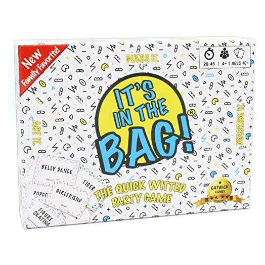 Gatwick Games It’s in The Bag!, A Mashup of Charades Family Games for Kids and Adults & 25 Words or Less Card