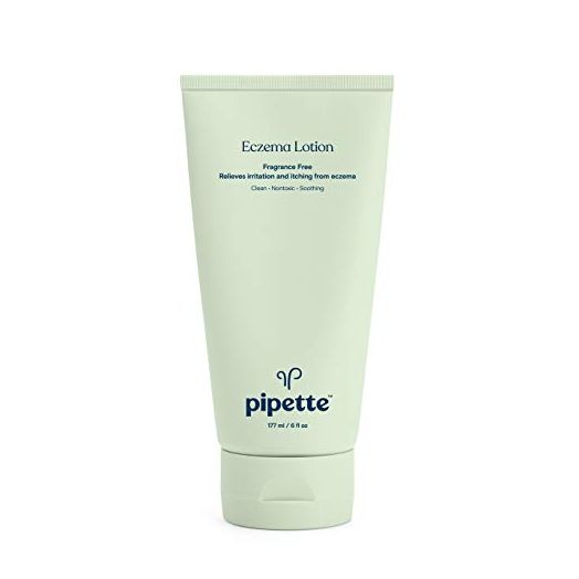 Pipette Eczema Lotion - Relieves Irritation, Keeps Dry, Itchy Skin Calm, Smooth and Deeply Moisturized, Fragrance-Free (Petrolatum and Silicone Free Formulas), Eczema Cream, 6 fl oz