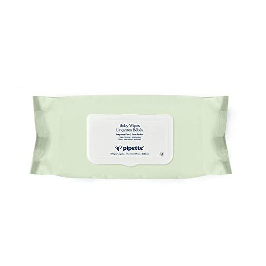 Pipette Baby Wipes - Natural Plant-Derived Fibers | Unscented, Water-Based & Alcohol-Free for Sensitive Skin | Clean, Safe, Gentle | Newborn Essentials Must Haves | 72 Count
