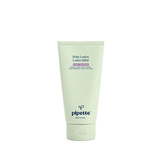Pipette Baby Lotion - New & Improved Formula, Hydration & Natural Moisture of Baby's Delicate Skin, Renewable Plant-Derived Squalane, Vanilla + Ylang Ylang Aroma, 5.7 fl oz