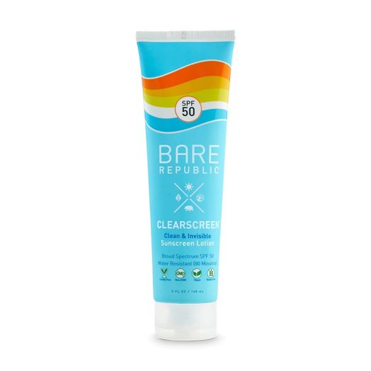 Bare Republic Clearscreen SPF 50 Sunscreen Lotion, Coco Mango, 5 fl oz