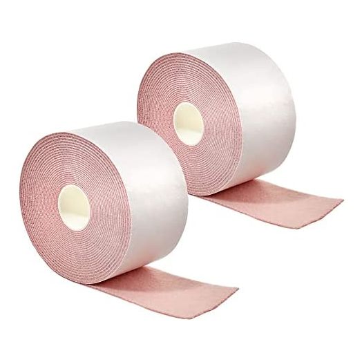 Moleskin for Feet & Blisters - Blister Tape Prevention - Durable Moleskin (2-Pack), 2 Adhesive Rolls; 100% Cotton, 2" by 15'