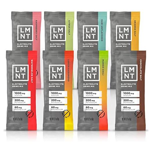 Drink LMNT Keto Electrolyte Powder Packets, Sample Pack, 8 Stick Packs