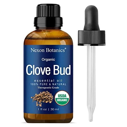 Organic Clove Essential Oil 30 ml - Clove Oil for Tooth Ache Ease - Soothes Sore Muscles - Clove Bud Oil Essential Oil for Teeth, Gums, Toothache, Skin Use and Hair Care from Nexon Botanics