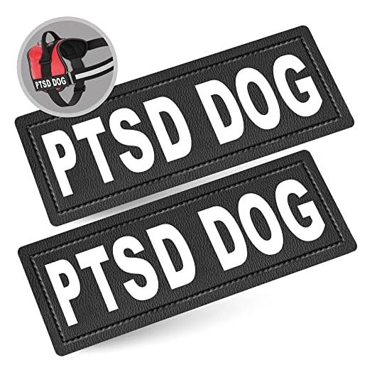 Industrial Puppy PTSD Dog Patch for Service Dog Vest - PTSD Service Dog Patches for Service Dog, Emotional Support, in Training, Service Dog in Training, and Therapy Dog Harnesses