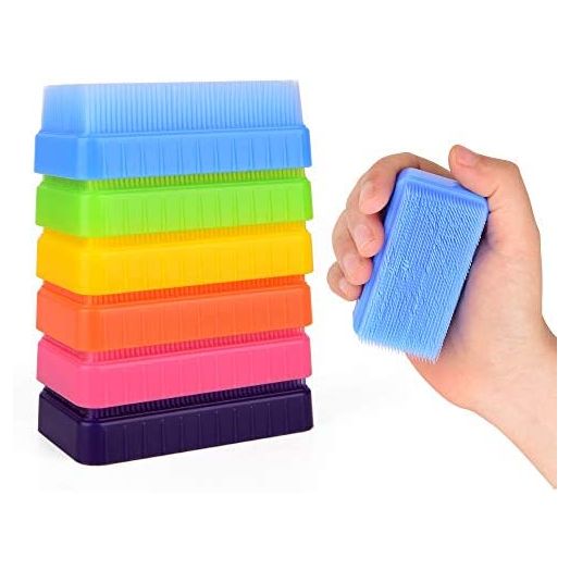 Special Supplies Sensory Brush Therapressure Therapy Brush for Occupational and Sensory Brushing, 6 Pack, Stimulating and Calming Tools for Kids and Adults, Soft Flexible Bristles, Latex Free