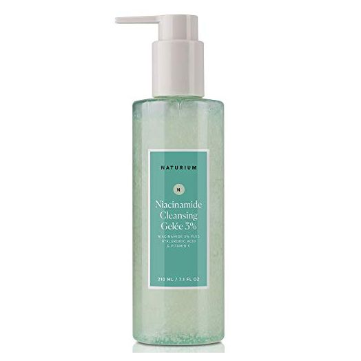 Niacinamide Cleansing Gelée 3% Plus Hyaluronic Acid & Vitamin C, Gentle & Smoothing Face Wash, 7.1 oz