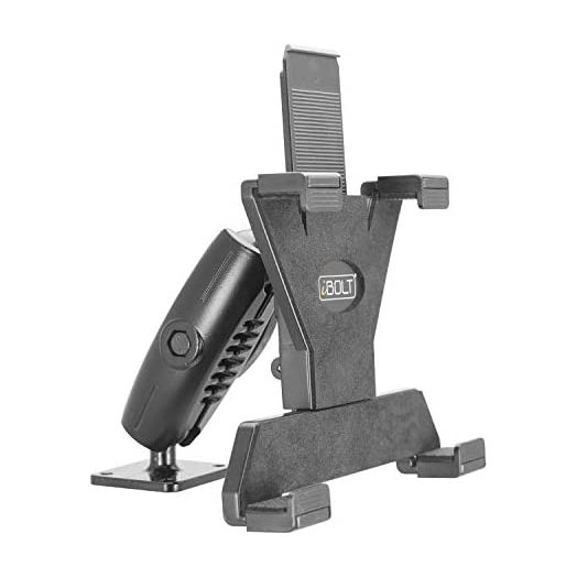 iBOLT TabDock Bizmount Metal AMPs - Heavy Duty Drill Base Mount for All 7" - 10" Tablets (iPad, Samsung Tab) for Cars, Desks, Countertops: Great for Commercial Vehicles, Trucks, and Businesses