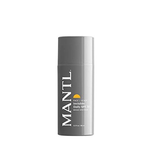 MANTL I Invisible Daily SPF 30 Broad Spectrum I Face Sunscreen, Clear Formula, No Shine, No Streaks, No Whitening SPF Moisturizer I 90 Day Supply