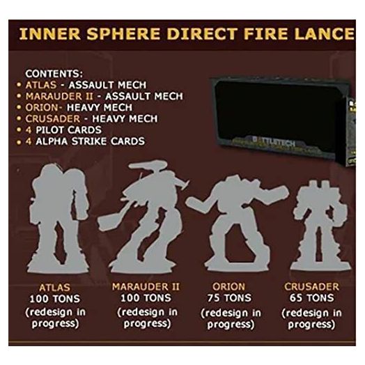 Catalyst Game Labs BattleTech Mini Force Pack: Inner Sphere Direct Fire Lance