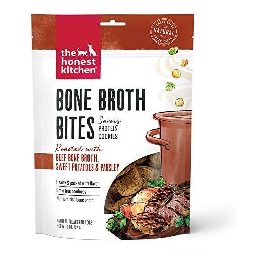 The Honest Kitchen Bone Broth Bites: Roasted with Beef Bone Broth & Sweet Potatoes, 8 oz Bag